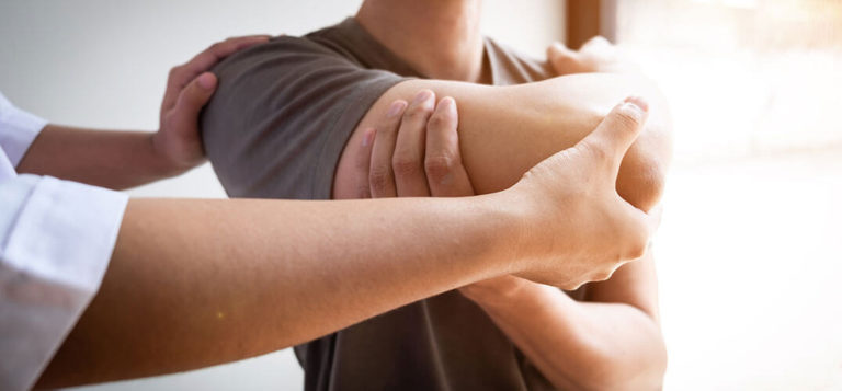 Clavicle Open Reduction and Internal Fixation (ORIF) Therapist treating shoulder